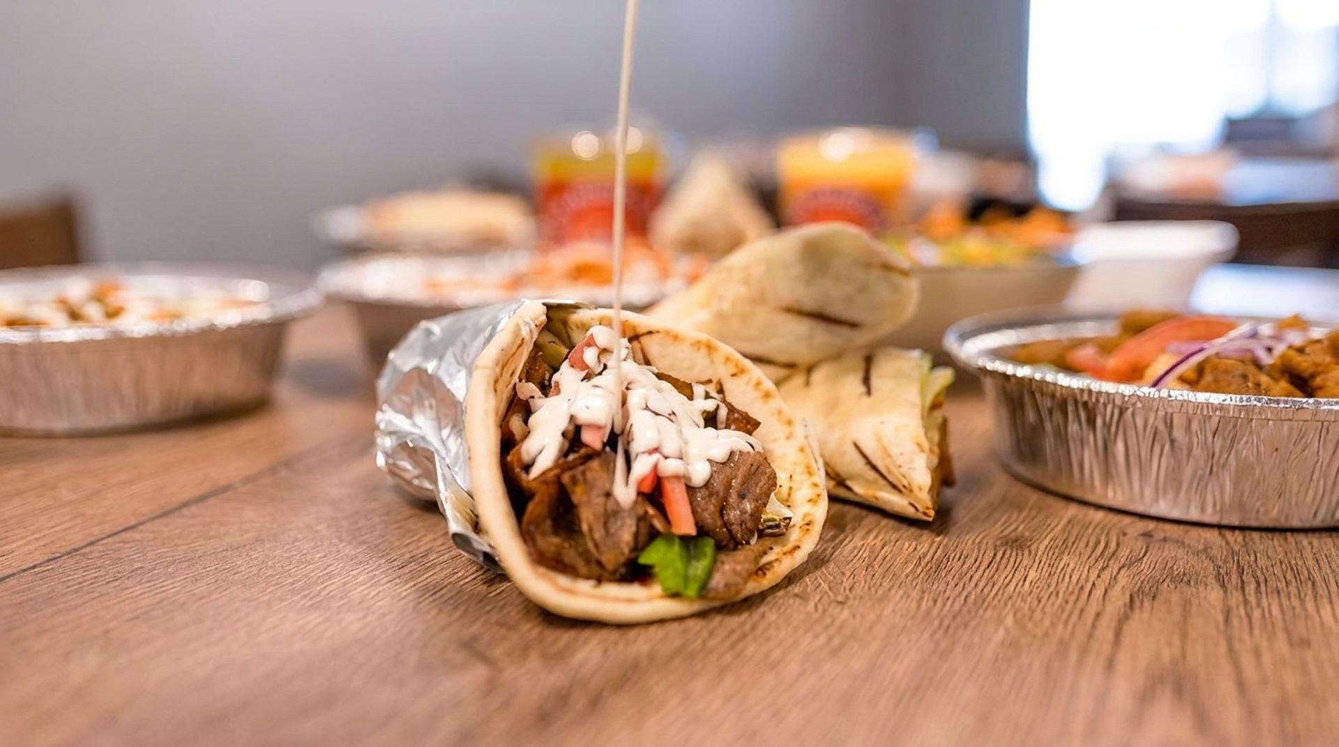 Gyro wraps and rice bowls