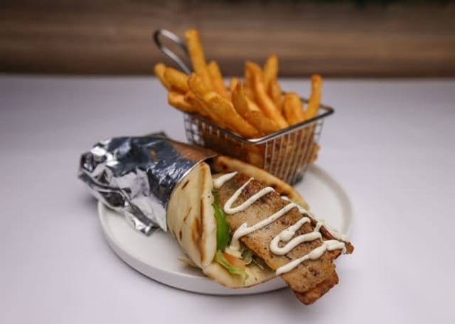 Gyro Sandwich W Fries.