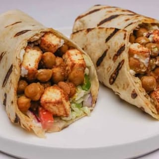 Masala Chickpeas and Paneer Roll