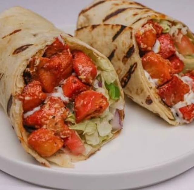 Tandoori Masala Shawarma Roll (Chicken).
